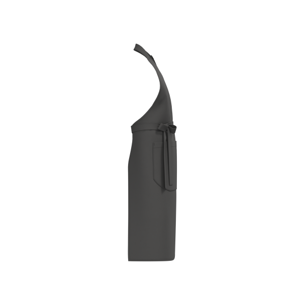 Schort met zak van biologisch katoen Dark Grey One Size Schort met zak van biologisch katoen Dark Grey One Size