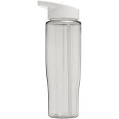 H2O Active® Tempo 700 ml sportfles met fliptuitdeksel - Transparent/Wit