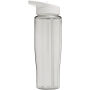 H2O Active® Tempo 700 ml sportfles met fliptuitdeksel - Transparant/Wit