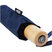 Birgit 21'' opvouwbare windproof gerecyclede PET-paraplu - Marineblauw