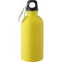 Gerecyclede roestvrijstalen enkelwandige fles (400 ml) Sable geel
