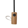 Kaycey 21" AWARE™ RPET Acaciahouten mini auto open paraplu, beige