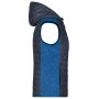 Ladies' Knitted Hybrid Vest royal melange/anthracite melange S