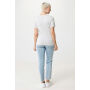 IQONIQ Yala dames lichtgewicht gerecycled katoen t-shirt, light heather grey (L)