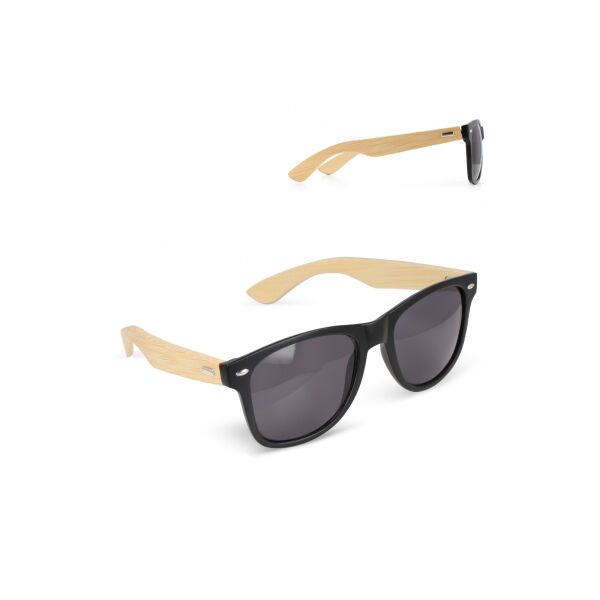 Justin RPC zonnebril met bamboe UV400 - Zwart