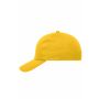 6 Panel Cap Heavy Cotton gold yellow one size