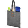 Pheebs 150 g/m² Aware™ gerecyclede draagtas - Gemêleerd zwart