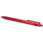 Fidget balpen van gerecycled plastic (zwarte inkt) - Rood