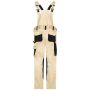 Workwear Pants with Bib - STRONG - GRS stone/black 98