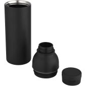 Illuminate 650 ml RCS gerecyclede roestvrijstalen dubbelwandige geïsoleerde waterfles - Zwart Illuminate 650 ml RCS gerecyclede roestvrijstalen dubbelwandige geïsoleerde waterfles - Zwart