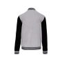College jacket unisex Oxford Grey / Black 3XL