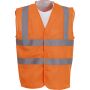 Signalisatie top koel open gaas 2 banden en bretels vest gerecycleerd Hi Vis Orange L Signalisatie top koel open gaas 2 banden en bretels vest gerecycleerd Hi Vis Orange L