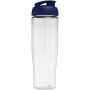 H2O Active® Tempo 700 ml sportfles met flipcapdeksel - Transparant/Blauw