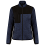 Gerecycled damesjasje in polytricot Navy Melange / Black S