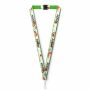 Polyester keycord met gesublimeerde satijnen overlay
