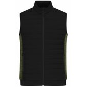 black/olive melange