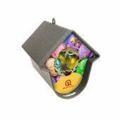 Gerecycled Evie Paashuisje, Wit, Paaseieren Creamy klein assorti