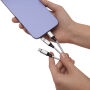 Oplaadkabel CHARGE DISTANCE zilver