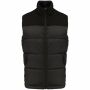 Tweekleurige gewatteerde bodywarmer uniseks black XS
