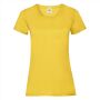 FOTL Lady-Fit Valueweight T, Sunflower, XS