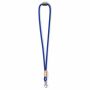 Polyester koord-keycord met bamboe plaatje