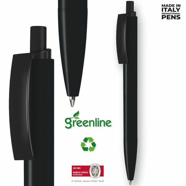 Balpen Erga e-Progress Recycled Zwart - Zwarte inkt Balpen Erga e-Progress Recycled Zwart - Zwarte inkt