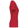 Dames-T-shirt BIO150 IC V-hals Red XS