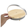 Prixton 4-in-1 speakerlampje met draadloos oplaadstation - Hout