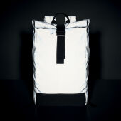 BRIGHT ROLLPACK - Reflecterende rolltop rugzak - Mat Zilver