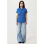 IQONIQ Yosemite dames recycled katoen pique polo, royal blue (L)