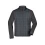Men's Knitted Hybrid Jacket grey-melange/anthracite-melange S