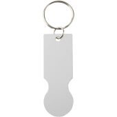 Rhea winkelwagen sleutelhanger - Zilver
