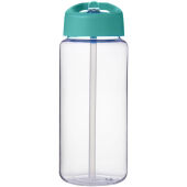 H2O Active® Octave Tritan™  600 ml sportfles met tuitdeksel - Transparant helder/Aquablauw