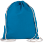 Rugzakje van biokatoen met koordjes Tropical Blue One Size
