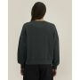 Stella Alma Vintage - Garment-dyed crewneck sweatshirt met een vrouwelijk cut - G. Dyed Black Rock (S)
