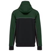 3-laags unisex softshelljas Black / Forest Green XS