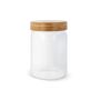 Canister glas & bamboe 900ml - Transparant