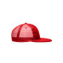6 Panel Flat Peak Cap red one size 6 Panel Flat Peak Cap red one size