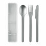 MESTECK - Roestvrijstalen bestekset - Wit