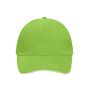 5 Panel Sandwich Cap lime green/white one size