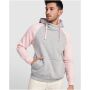 Badet unisex tweekleurige hoodie - Navy Blue/Heather grijs - 3XL