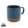 Geglazuurde keramische mok 360 ml, blauw