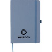 Gerecycled bioafval en kartonnen notitieboek A5 Gertrud blauw