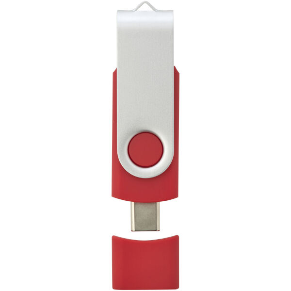 OTG draaiende USB type-C - Rood - 16GB