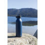 Avira Ara RCS recycled staal fliptop water fles 500ML, donkerblauw