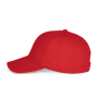 Baseballpet - 6 panelen Red / White One Size