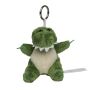 Plush crocodile with keychain - green