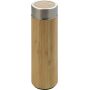 Bamboe en RVS, dubbelwandige thermosfles Yara bruin