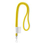 Polyester 2-kleurige koord-lanyard met full color label