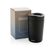Avira Alya RCS gerecycled roestvrijstalen beker 300ML, zwart